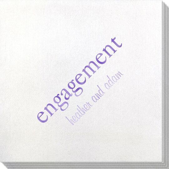 Big Word Engagement Bamboo Luxe Napkins